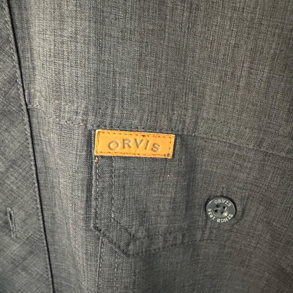 Orvis Classic Collection Men’s Dark Blue Casual Button Up Shirt Sz XL GUC - Picture 6 of 7